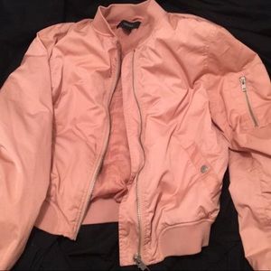 Light pink bomber jacket
